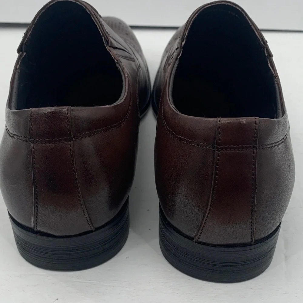VINTAGE FOUNDRY Co. Men's No Lace Brown Oxford Shoes Size 11